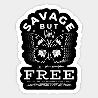 FREE BUTTERFLY Sticker